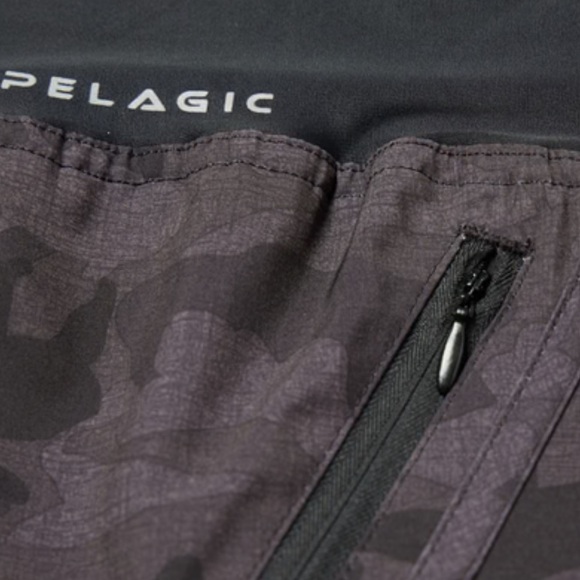 NWT: Pelagic Ws Pez Vela shorts in Fish Camo Black - size small - Picture 3 of 5